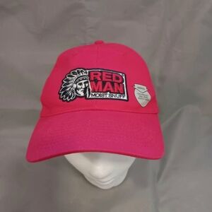 Lids Red Man Moist Snuff Embroidered Strapback Cap - Signature Collection